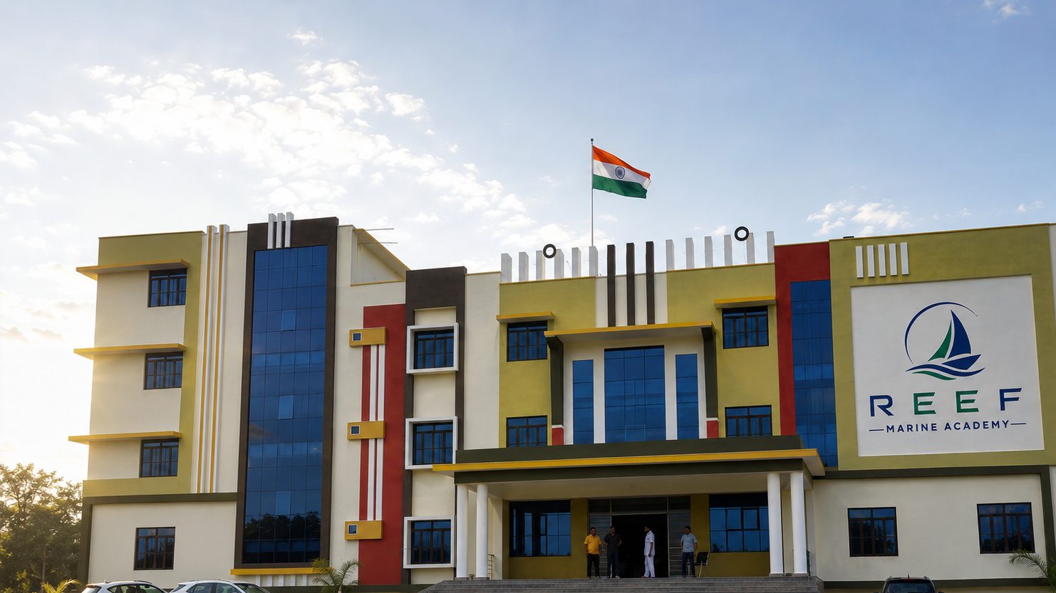 The Reef Marine Academy building on Chirawa-Pilani Road